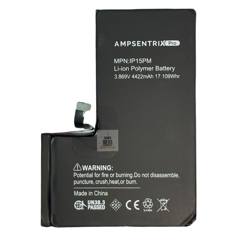 BATERIA AMPSENTRIX IPHONE 15 PRO MAX CON FLEX - ideastechnology.co BATERIA AMPSENTRIX IPHONE 15 PRO MAX CON FLEX