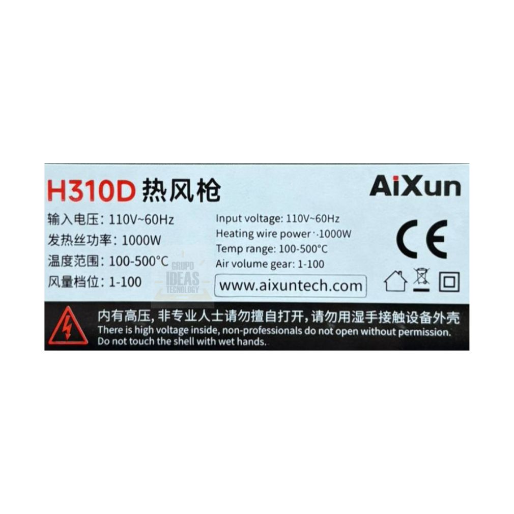 ESTACION DE CALOR AIXUN H310D - ideastechnology.co ESTACION DE CALOR AIXUN H310D