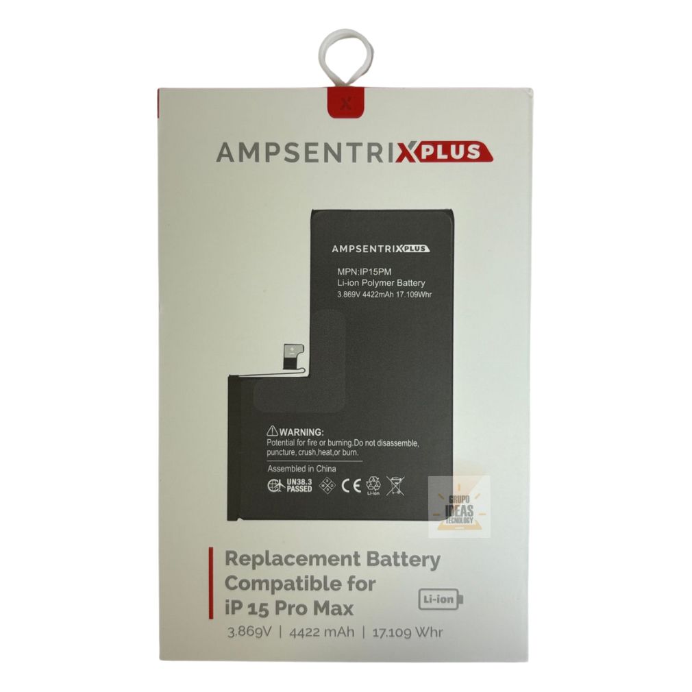 Bateria Iphone 15 Pro Max Ampsentrix Plus - ideastechnology.co Bateria Iphone 15 Pro Max Ampsentrix Plus
