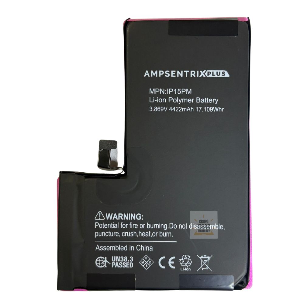 Bateria Iphone 15 Pro Max Ampsentrix Plus - ideastechnology.co Bateria Iphone 15 Pro Max Ampsentrix Plus