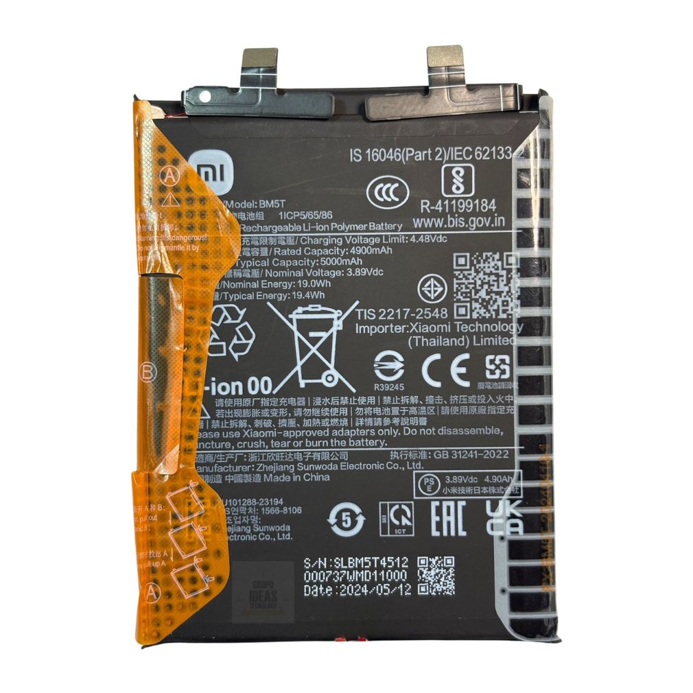 Batería Xiaomi 13t Pro BM5T Original - ideastechnology.co Batería Xiaomi 13t Pro BM5T Original