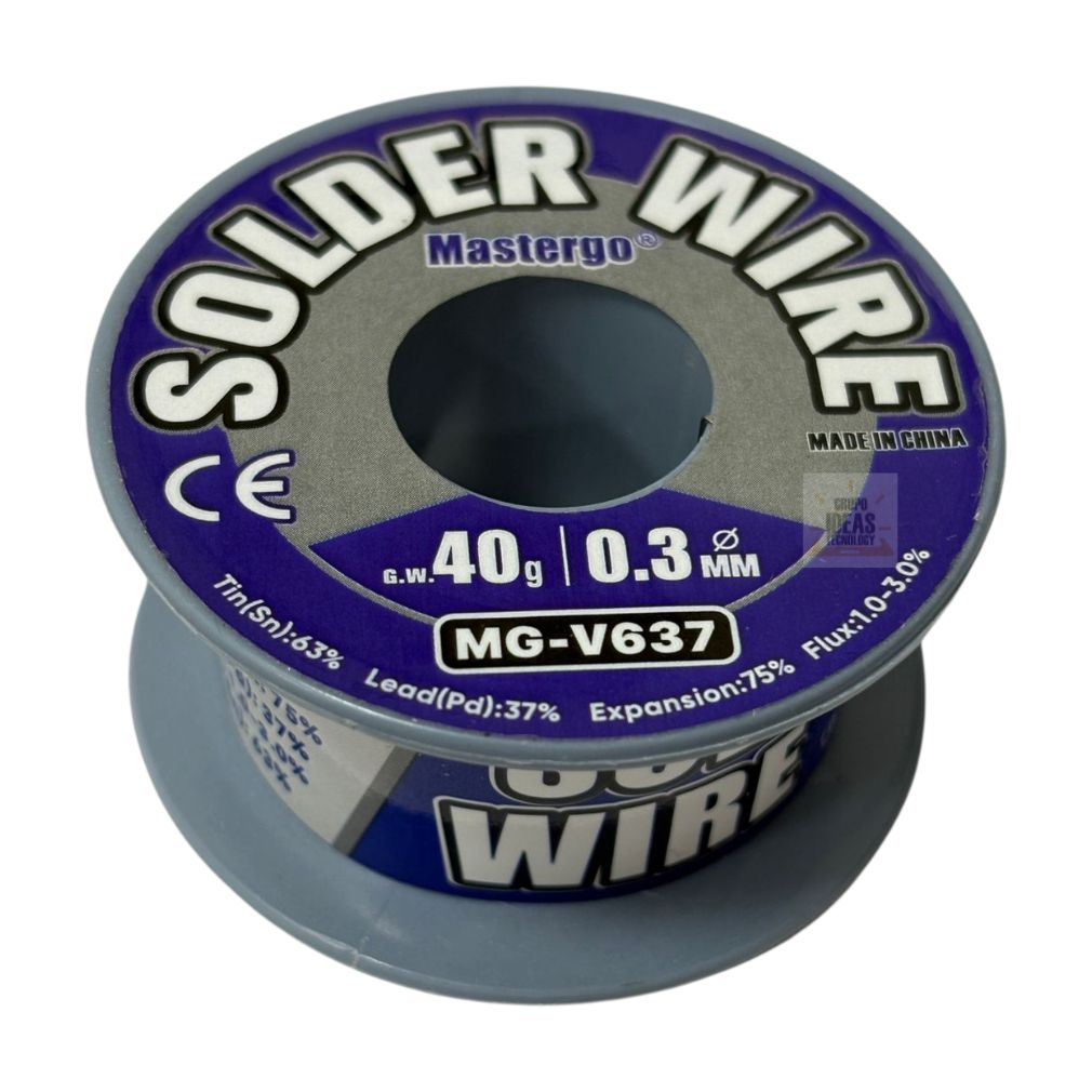 Estaño Rollo Mastergo 0.3mm 40gr - ideastechnology.co Estaño Rollo Mastergo 0.3mm 40gr