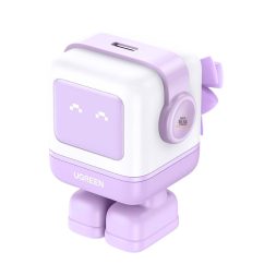 Cargador Ugreen Robot 30w Gan 1 Usb-c Purpura