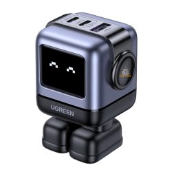 Cargador Ugreen Uno Robot 65W GaN USB-C Negro