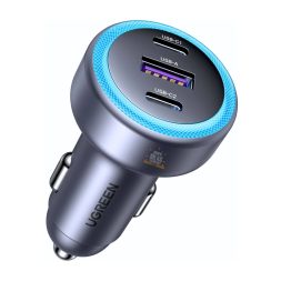 Cargador Para Carro Ugreen 30W con 3 Puertos Carga Rápida